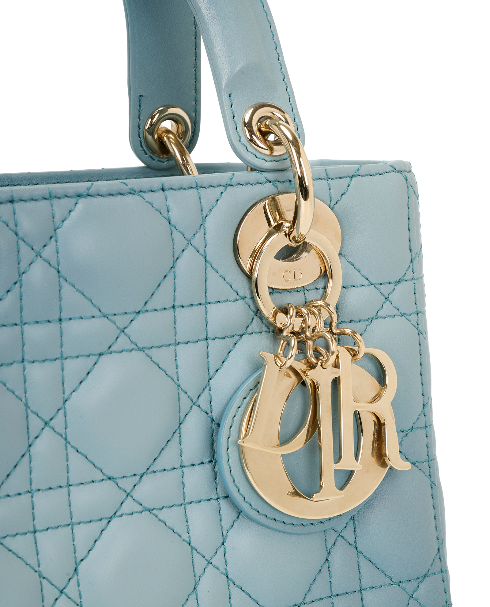 Small Lady Dior My ABCDior, &pound;1,950, Handbags, Blue, Leather, Other view